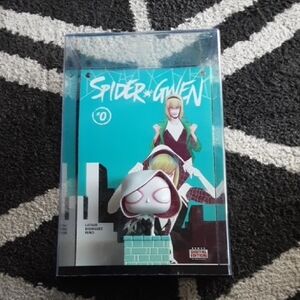 Funko Spider-Gwen Figure with Comic - White and Teal